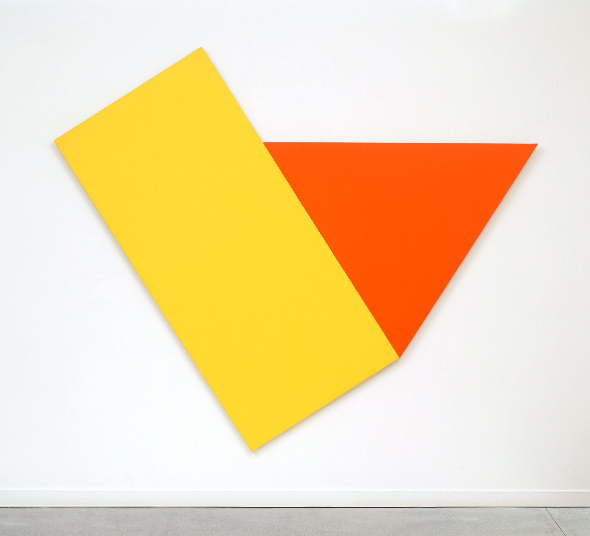 Yellow with Red Triangle